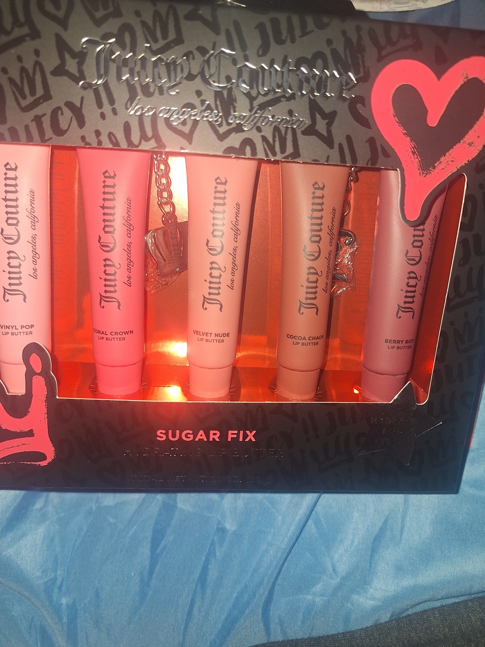 Juicy Couture Sugar Fix Lip Butter Set - Pink, Peach & Nude Tubes